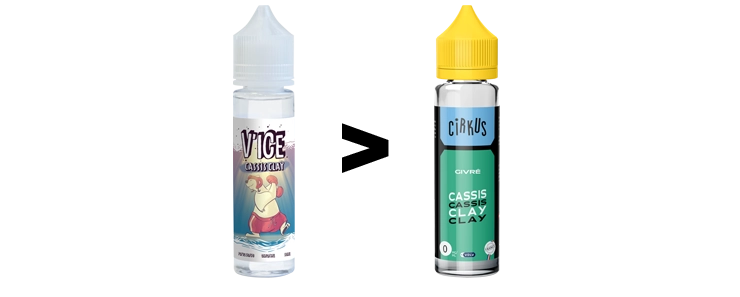 Image présentant le changement de packaging de la marque Cirkus