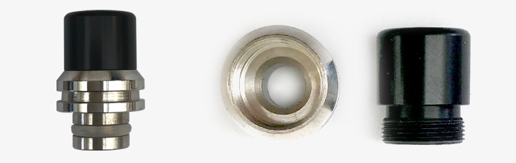 Vue gros plan du Drip tip