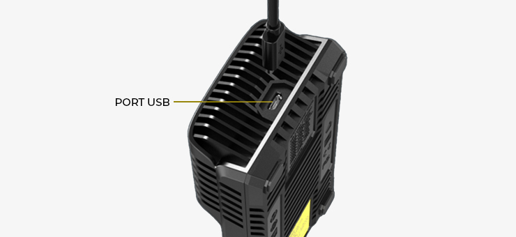 Prise USB du chargeur d’accus Intercore UM2