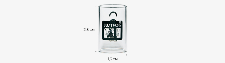 Image du tube pyrex seul pour le kit Q16 Pro Justfog