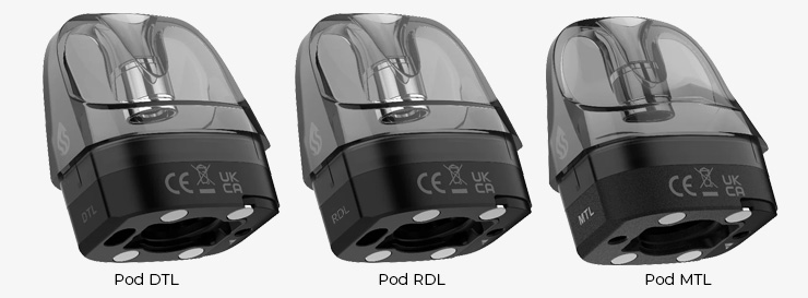 IMAGE DE PRÉSENTATION DES 3 VERSIONS DE POD VAPORESSO LUXE XR
