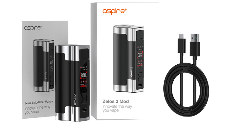 Image présentant du packaging de la Box Zelos 3 de chez Aspire