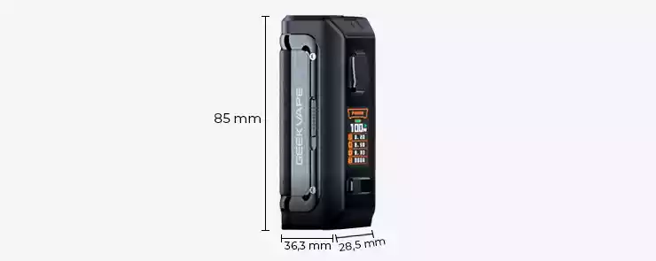 Dimensions de la batterie AEGIS M100 Mini 2 de Geek Vape