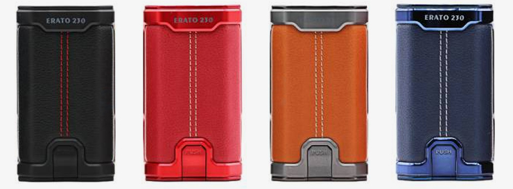 Gamme de couleurs façade arrière du kit Box Erato 230 de Smok