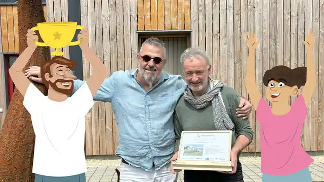 Notre Espace Biodiversité derrière notre bâtiment logistique