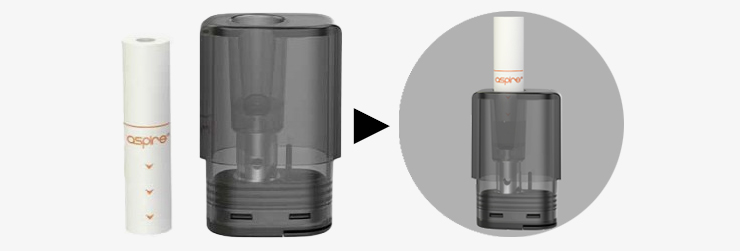 Visuel présentant la cartouche Pod Vilter de chez Aspire