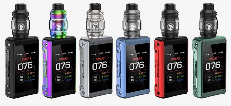Gamme de couleurs de l’AEGIS TOUCH T200 de Geekvape
