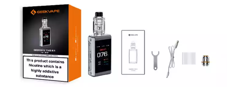 Packaging de l’AEGIS TOUCH T200 de Geekvape