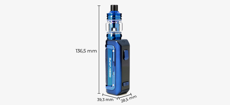 Dimensions du Kit M100 de chez Geek Vape