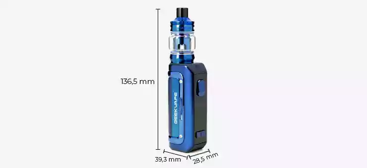 Dimensions du Kit M100 de chez Geek Vape