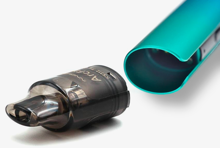 Emplacement du pod sur le tube Arcfire de chez Innokin