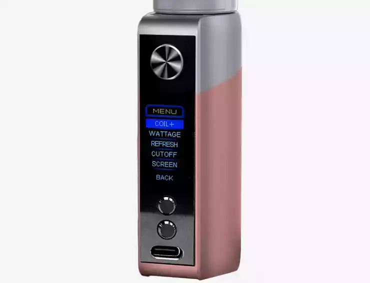 Vue de l’écran TFT avec les modes du Kit Coolfire Z60 de chez Innokin