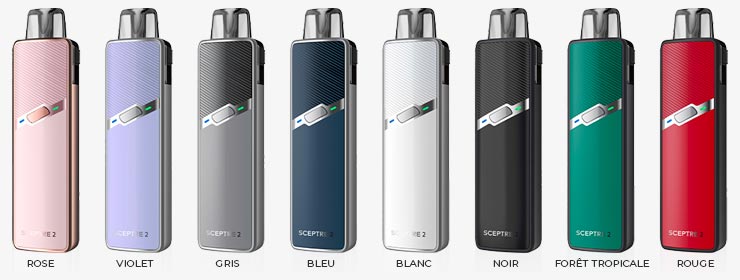 Présentation de la gamme de couleurs du Kit Sceptre 2 de Innokin