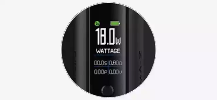 Image de présentation de l’écran du kit pod Kroma-Z de chez Innokin