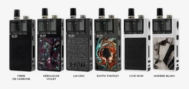 Image de la gamme de couleur de la box Q-Ultra