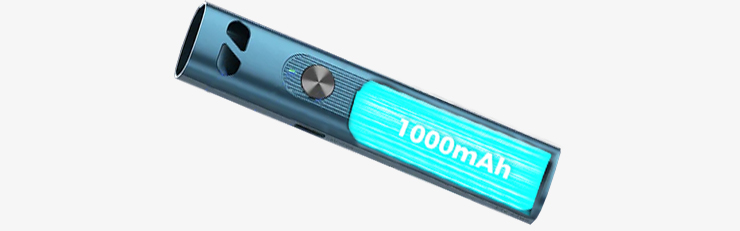 Symbolisation de la batterie du pod Feelin A1 de chez Nevoks