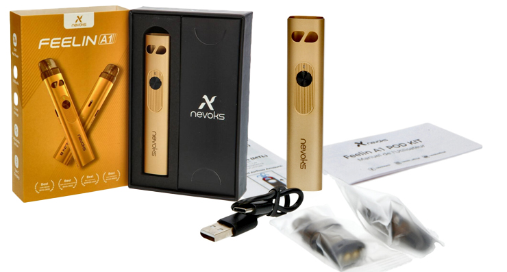 Packaging du pod Feelin A1 de la marque Nevoks