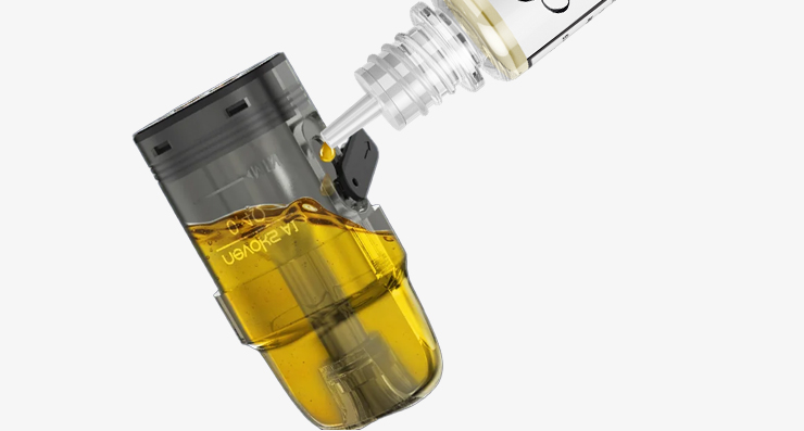 Visuel montrant le mode de remplissage du pod Feelin A1 de chez Nevoks