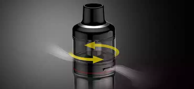 Image airflow du GTX GO 40 de Vaporesso