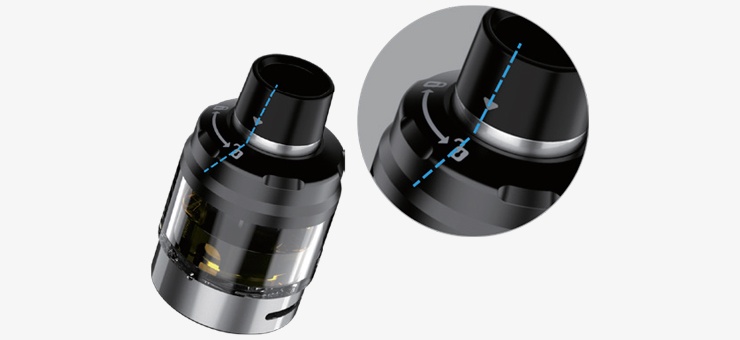 Image de présentation du système de verrouillage du pod du Kit Swag PX80 de chez Vaporesso