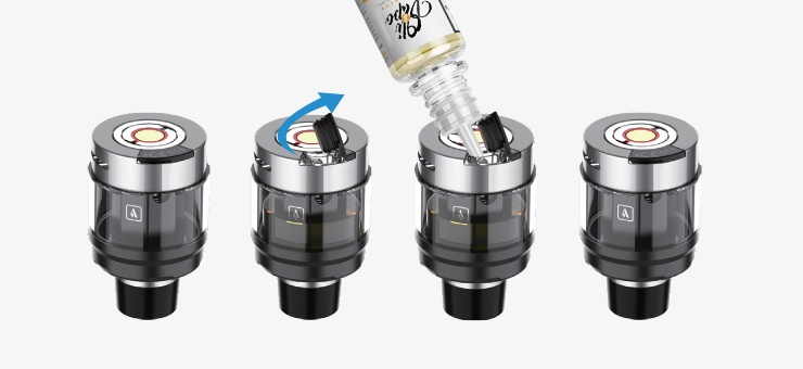 Image de présentation du système de remplissage du pod du Kit Swag PX80 de chez Vaporesso