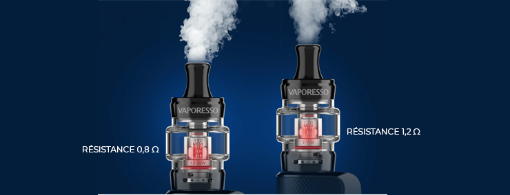 Différence de vapeur en fonction des résistance pour le Kit GTX One Vaporesso