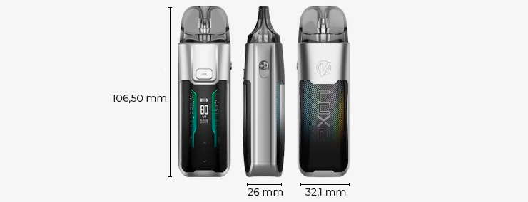 Dimensions du pod Vaporesso Luxe XR Max