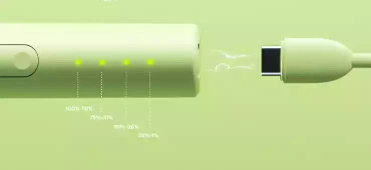 Illustration des niveaux de charge du pod Avocado Baby Vaptio