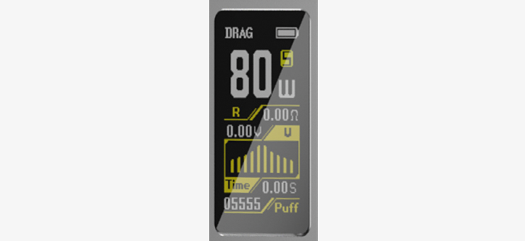 Visuel écran de la DRAG S Pro de Voopoo