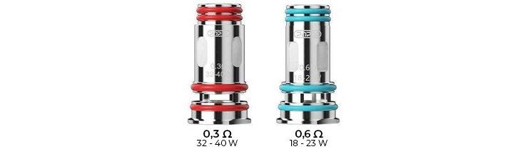 Résistances livrées avec le Pod Voopoo DRAG S2