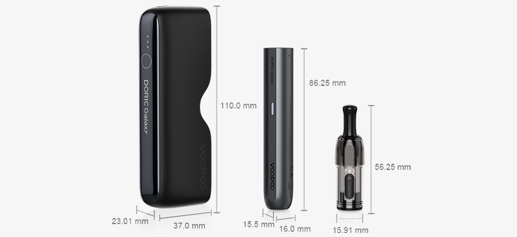 Dimensions du Kit Doric Galaxy de chez Voopoo