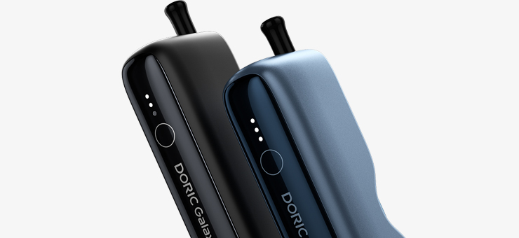 Vue des led de niveau de charge de la power bank du Kit Doric Galaxy de chez Voopoo