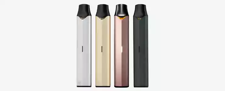Visuel présentant la gamme de couleurs des ePod de chez Vuse Vype