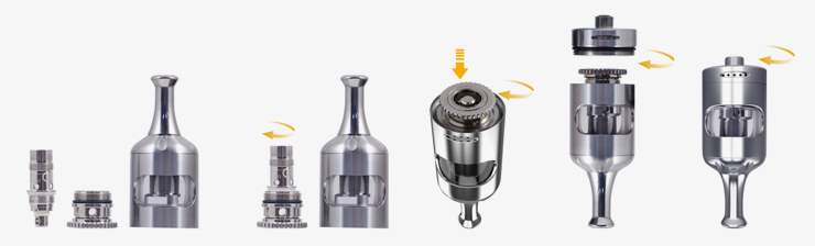 Principe de changement de résistance du Aspire Nautilus 2S