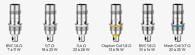 les résistances du Aspire Nautilus 3