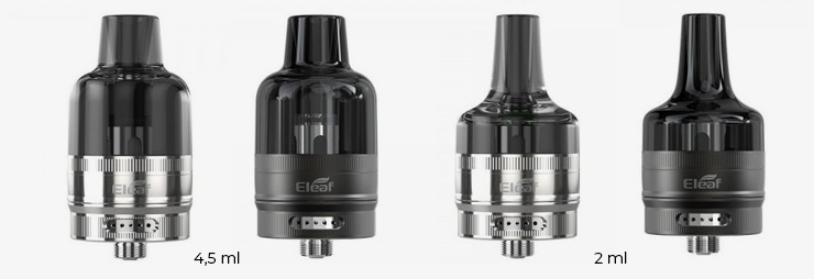 Visuel présentant les 2 modèles de clearomiseurs GTL dans 2 formats