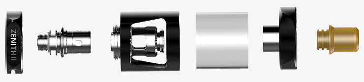 Vue éclatée du Zenith II de chez Innokin