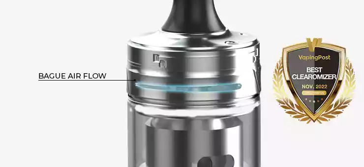 Image de la bauqe d’airflow du clearomiseur Zlide Top de Innokin