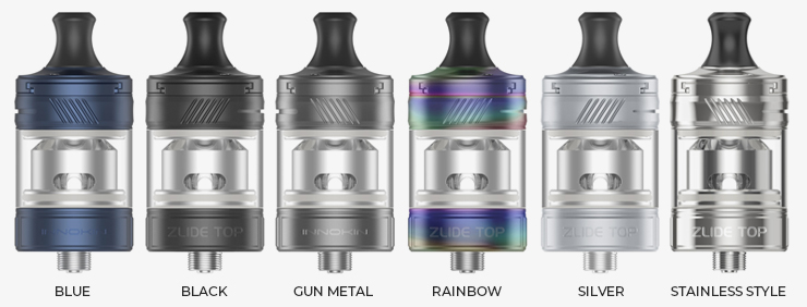 Gamme des couleurs du Clearomiseur Zlide Top de Innokin
