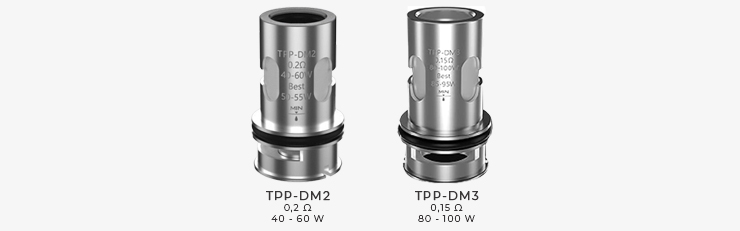 Résistances du clearomiseur Pod Tank TPP X de Voopoo
