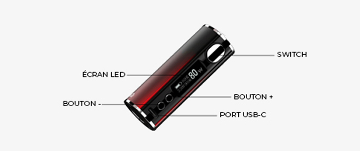 Vue eclatee de l’Istick T80