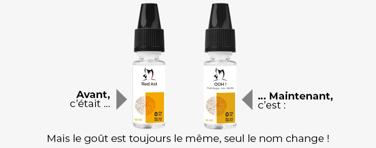 Image présentant le changement de nom de Red Ast en Ooh