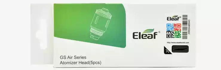Image montrant de marque d’authenticité à l’arrière de la boîte de résistance Eleaf GS AIR