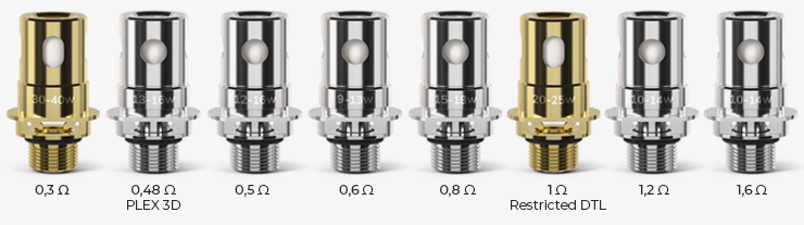 Présentation de toutes les résistances Zenith Innokin