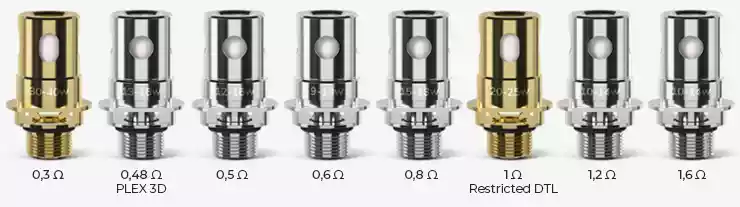 Présentation de toutes les résistances Zenith Innokin