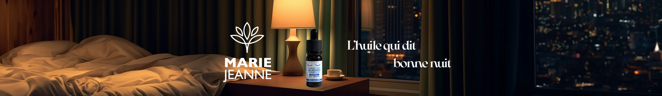 Bannière huile CBD sommeil