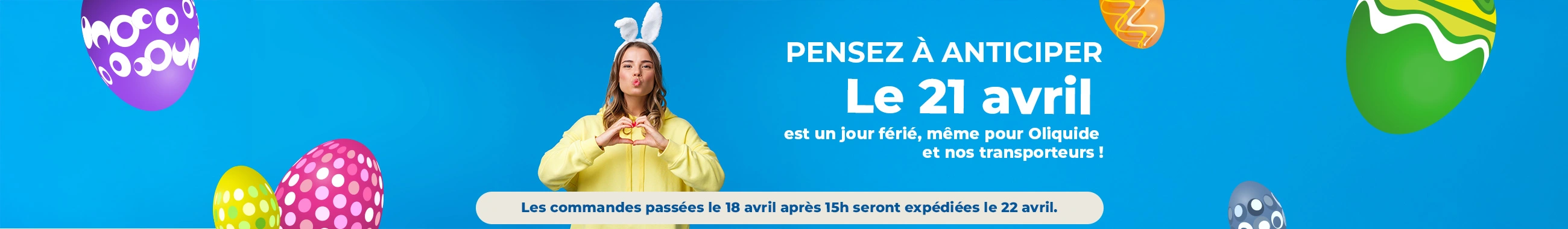 Bannière Jour férie pâques