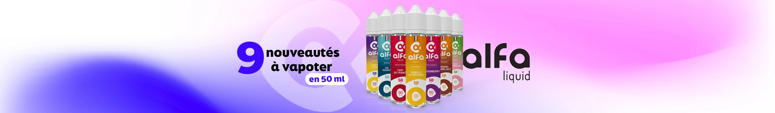 Bannière eliquid alfa 50ml