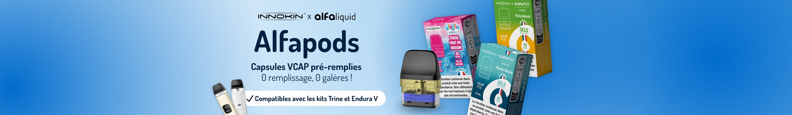 Alfapods Capsule VCAP Innokin preremplies