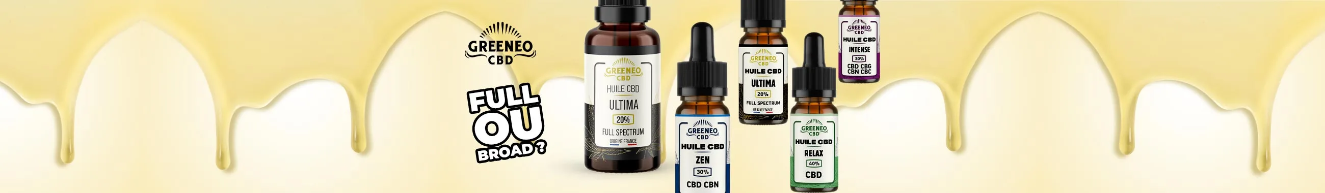 Bannière Greeneo CBD HUILE